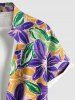 Colorful Hibiscus Flower Print Plus Size Matching Hawaii Beach Outfit For Couples -  