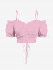 Ensemble de plage hawaïen assorti pour couples, imprimé tropical fleurs et feuilles, grandes tailles - Rose clair 
