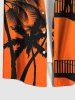 Coconut Tree Building Bird Print Plus Size Matching Hawaii Beach Outfit For Couples -  