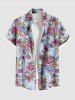 Rose Flower Print Plus Size Matching Hawaii Beach Outfit For Couples -  