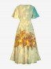 Coconut Tree Ombre Print Plus Size Matching Hawaii Beach Outfit For Couples -  