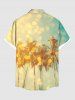 Coconut Tree Ombre Print Plus Size Matching Hawaii Beach Outfit For Couples -  