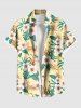 Hibiscus Flower Tropical Leaf Print Plus Size Matching Hawaii Beach Outfit For Couples -  