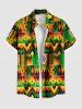 Ethnic Pattern Print Plus Size Matching Hawaii Beach Outfit For Couples -  