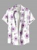 Daisy Flowers Print Plus Size Matching Hawaii Beach Outfit For Couples -  