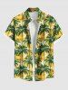 Coconut Tree Print Plus Size Matching Hawaii Beach Outfit For Couples -  