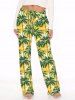 Coconut Tree Print Plus Size Matching Hawaii Beach Outfit For Couples -  