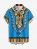 Ethnic Pattern Print Plus Size Matching Hawaii Beach Outfit For Couples -  