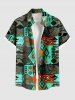 African Print Ethnic Pattern Plus Size Matching Hawaii Beach Outfit For Couples -  