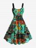 African Print Ethnic Pattern Plus Size Matching Hawaii Beach Outfit For Couples -  