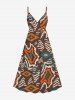 African Print Ethnic Geometric Graphic Plus Size Matching Hawaii Beach Outfit For Couples -  