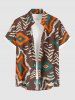 African Print Ethnic Geometric Graphic Plus Size Matching Hawaii Beach Outfit For Couples -  