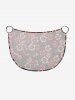 Paréo de plage convertible grande taille à imprimé floral et feuilles, style hawaïen - Noir 4X