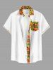 Ethnic Geometric Pattern Print Plus Size Matching Hawaii Beach Outfit For Couples -  