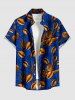 Coffee Beans Branch Print Plus Size Matching Hawaii Beach Outfit For Couples -  