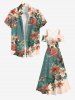 Plus Size Cold Shoulder Flower Butterfly Planet Colorblock Print Hawaii Crisscross A Line Maxi Dress -  