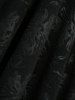 Débardeur asymétrique à imprimé floral avec œillets, lacets, boucles et volants - Noir M