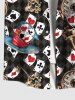 Poker Key Clock Print Plus Size Matching Outfit For Couples -  