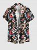 Poker Key Clock Print Plus Size Matching Outfit For Couples -  