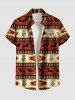 African Printed Matching Couple Outfit Horse Feather Dream Catcher Hawaiian Set -  