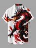 Dragon Fire Flame Print Plus Size Matching Outfit For Couples -  