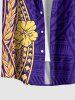 African Printed Matching Couple Outfit Ethnic Pattern Tropical Flowers Hawaiian Set -  