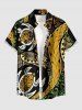 African Printed Matching Couple Outfit Turtle Ethnic Pattern Hawaiian Set -  