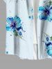 Flowers Print Plus Size Matching Hawaii Beach Outfit For Couples -  