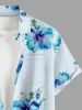 Flowers Print Plus Size Matching Hawaii Beach Outfit For Couples -  