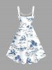 Coconut Tree Sailboat Stone Print Plus Size Matching Hawaii Beach Outfit For Couples -  