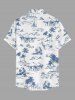 Coconut Tree Sailboat Stone Print Plus Size Matching Hawaii Beach Outfit For Couples -  