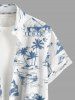 Coconut Tree Sailboat Stone Print Plus Size Matching Hawaii Beach Outfit For Couples -  