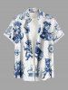 Cat Pirate Ship Rudder Cruise Print Plus Size Matching Hawaii Beach Outfit For Couples -  