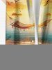 Chemise à boutons pour homme, grande taille, imprimé hawaïen, coucher de soleil ombré, cocotier, grande taille, motif mer, coucher de soleil, style hawaïen. - Brun Légère L