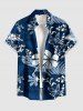 Flowers Leaf Tropical Print Matching Hawaii Beach Outfit For Couples -  