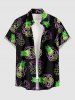 Matching Hawaii Shirt and Romper Beach Outfit Pineapple Flower Fruit Juice Printed for Couples -  