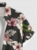 Hibiscus Flower Tropical Leaf Print Matching Hawaii Beach Outfit For Couples -  