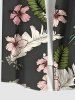 Hibiscus Flower Tropical Leaf Print Matching Hawaii Beach Outfit For Couples -  