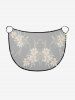 Paréo de plage convertible grande taille à imprimé floral, feuilles et branches, style hawaïen - Noir XXS