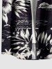 Coconut Tree Hibiscus Flower Leaf Print Plus Size Matching Hawaii Beach Outfit For Couples -  