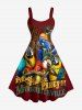 Coconut Tree Parrot Pirate Letters Print Matching Hawaii Cruise Beach Outfit For Couples -  
