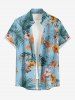 Hibiscus Flowers Tropical Leaf Print Matching Hawaii Beach Outfit For Couples -  