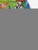 Parrot Fruit Juice Flowers Leaf Print Cinched Hawaii Romper -  