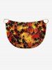 Paréo de plage hawaïen convertible grande taille à imprimé cocotier - Orange Foncé XXS