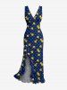 Flower Pin Dot Print Matching Hawaii Beach Outfit For Couples -  