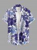 Hibiscus Flowers Tropical Leaf Print Plus Size Matching Hawaii Beach Outfit For Couples -  