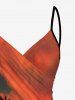 Coconut Tree Ombre Sky Dusk Print Hawaii Convertible Beach Cover Up -  