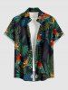 Parrot Flowers Tropical Leaf Print Matching Hawaii Beach Outfit For Couples -  