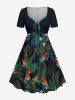 Parrot Flowers Tropical Leaf Print Matching Hawaii Beach Outfit For Couples -  