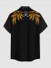 Pirate Costume Pattern Print Hawaii Button Pocket Shirt For Men -  